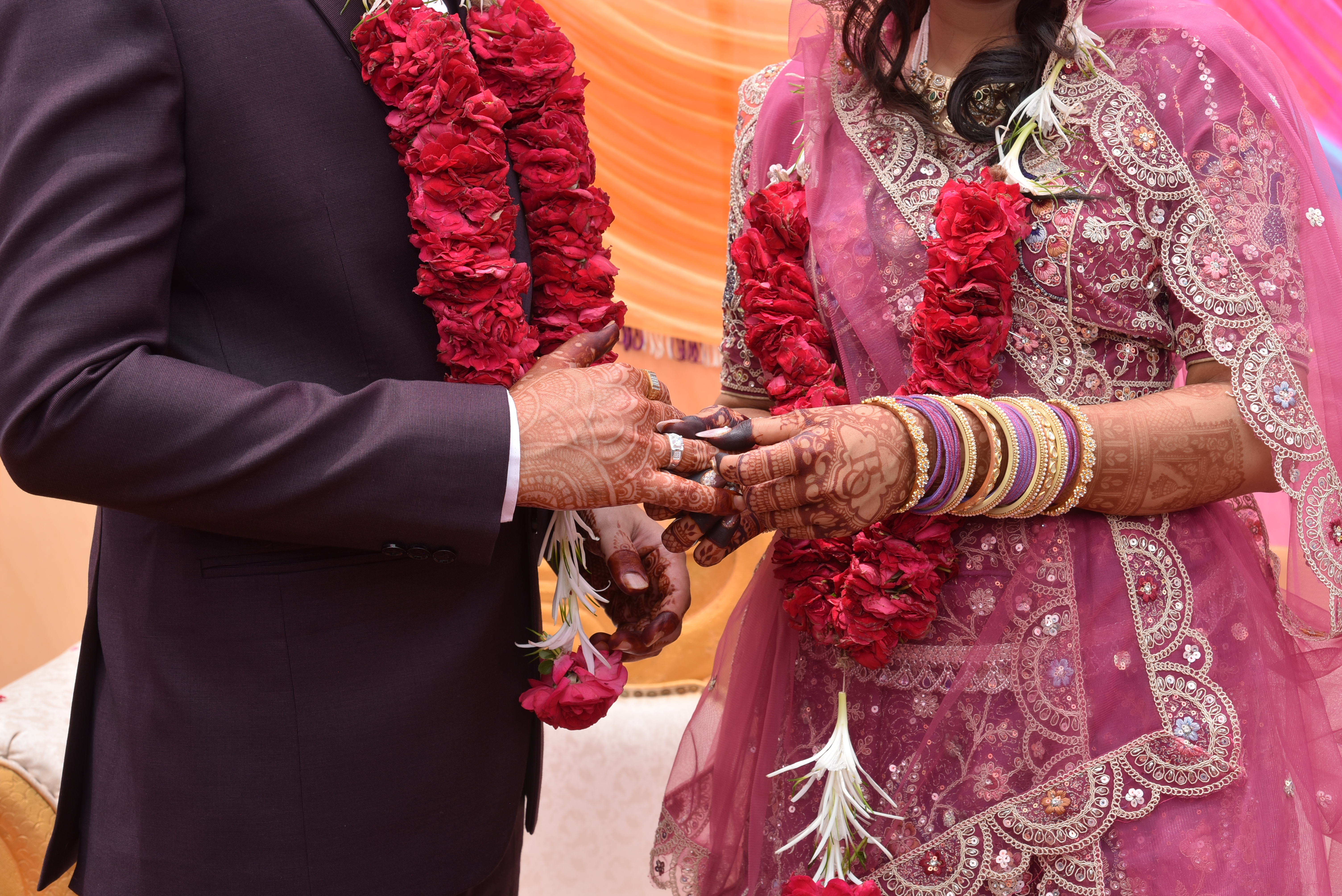 Bride and groom first dance